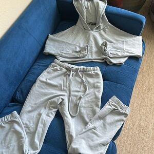 NWOT HONEYBUM Baby Blue Women’s Comfy Lounge Set Size S